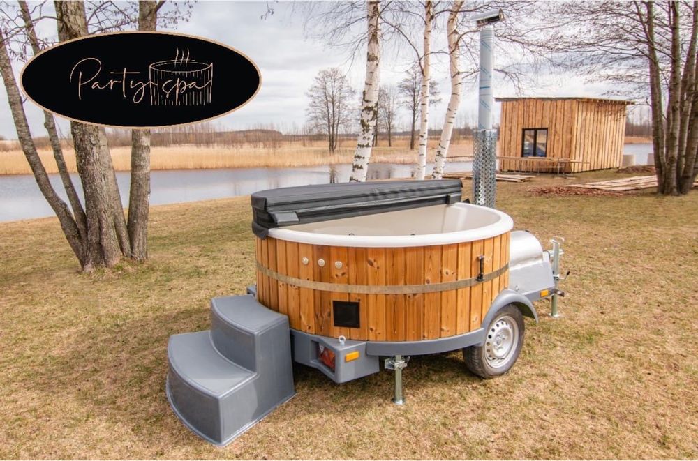 Wynajem mobilnej balii ogrodowej , jacuzzi mobilne , ruska bania