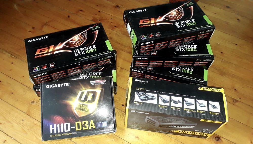 Майнинг ферма RTX3060ti GTX1060 6gb GTX1080