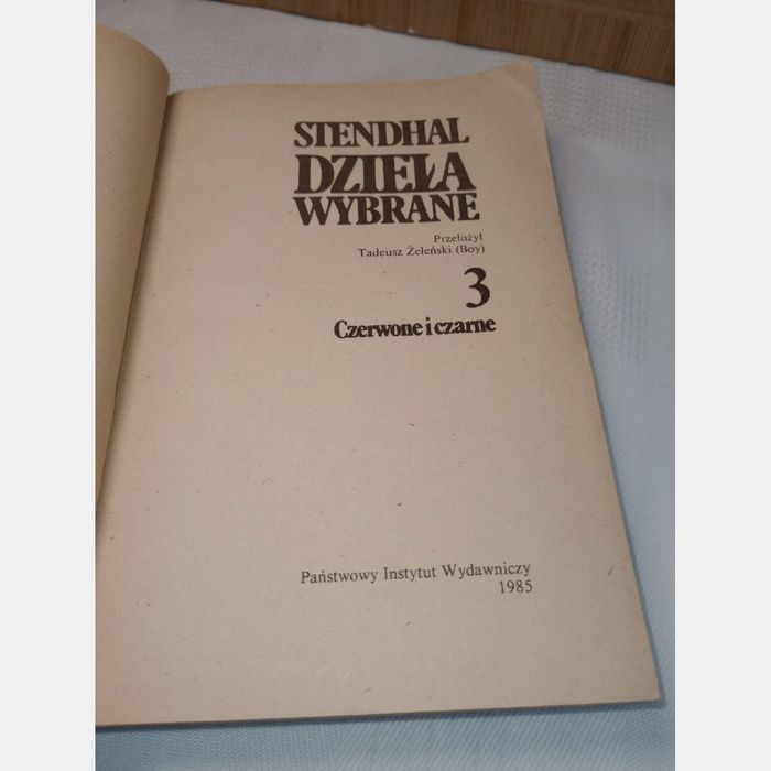 Dzieła wybrane. T.3. Stendhal