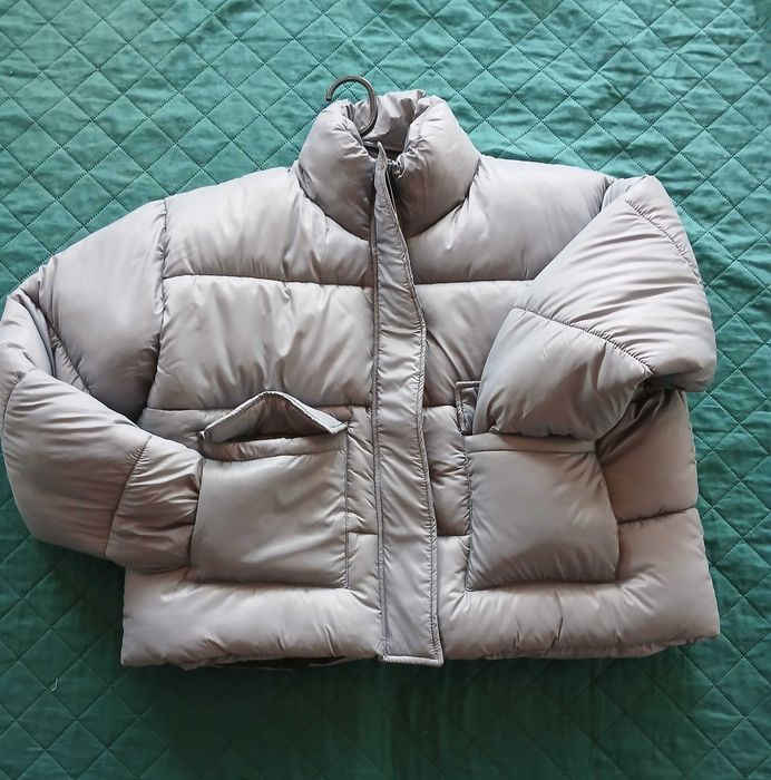 Błękitny Puffer BOOHOO – Pastelowy Oversize (NOWA Z METKĄ) 44