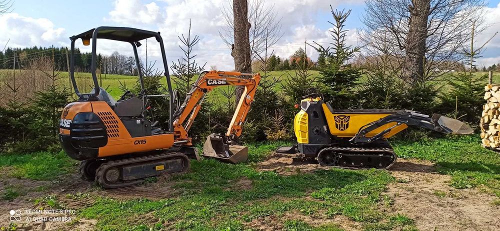 Usługi, Roboty ziemne Minikoparka ,wozidło SAMOZAŁADOWCZE