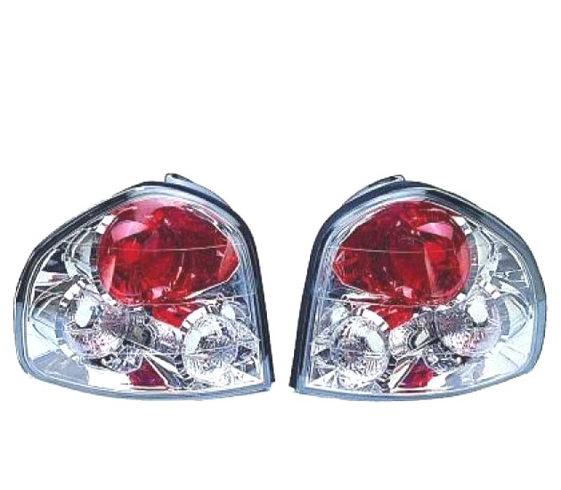 FAROLINS TRASEIROS HYUNDAI SANTA FE 00-06 CROMADO