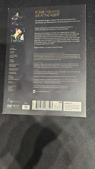 Robbie Williams - Live at the Albert DVD