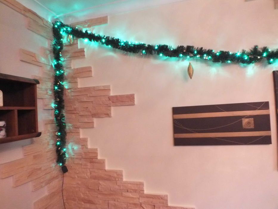 15m girlanda łańcuch lampki LED zielone ozdoby święta choinka Mikołaj