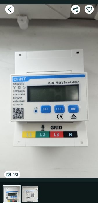 Licznik Chint DTSU666 - Sungrow 2 sztuki