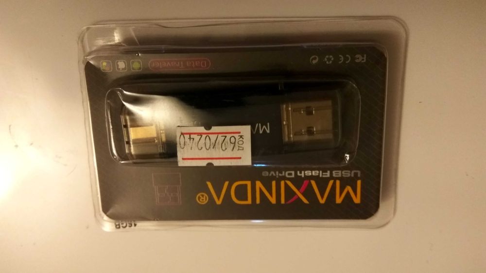 Флеш пам'ять MAXINDA 16GB USB 3.1 / Type C OTG темная