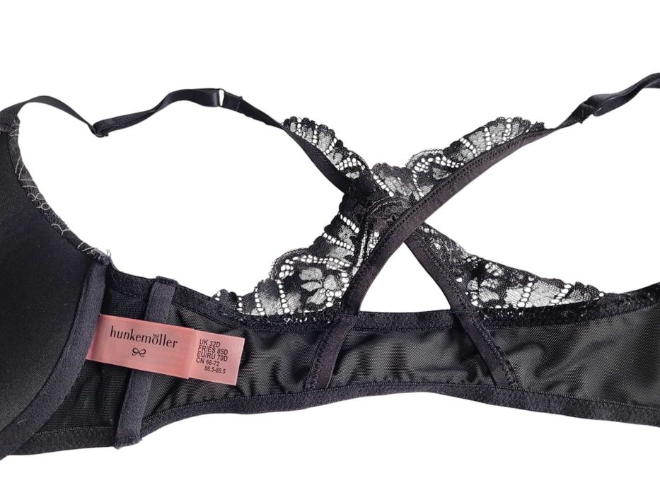 Czarny stanik biustonosz 70D Hunkemöller bielizna damska