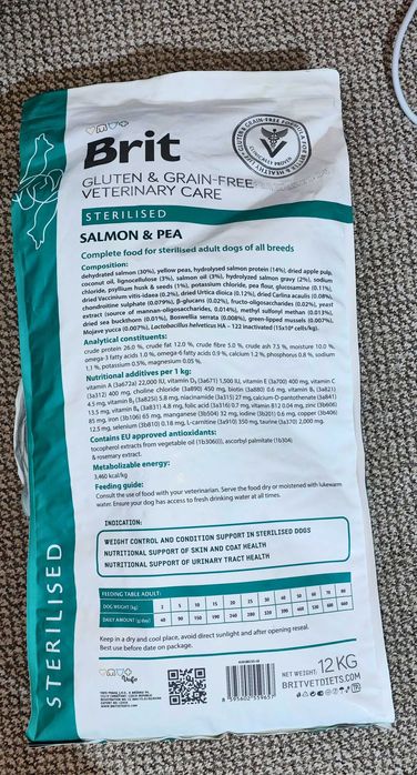 Сухий корм Brit GF Veterinary Diet  для стерилізованих собак 12кг