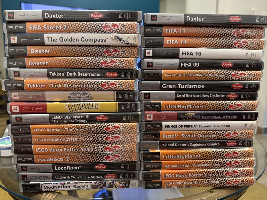 Gry na PSP uzywane, wyslka z OLX