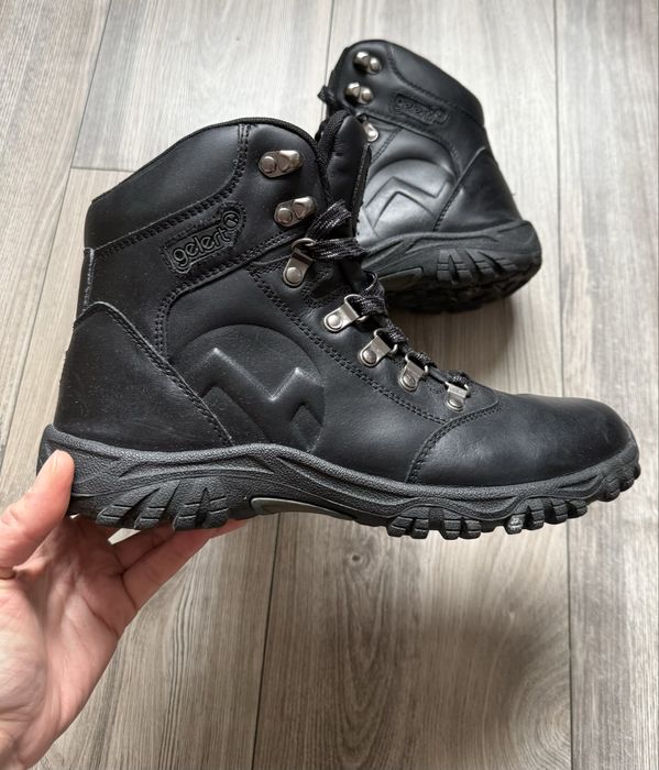 Skórzane trekkingowe buty za kostkę