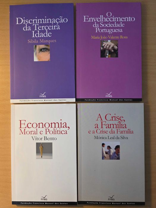 4 livros da coleção "Ensaios da Fundação Francisco Manuel de Almeida"