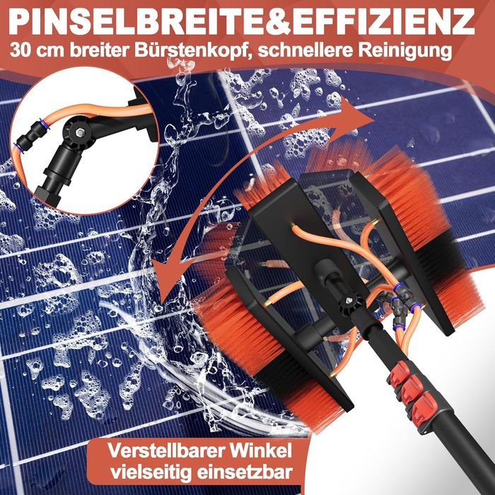 Zestaw TELESKOPOWA MYJKA SZCZOTKA Do Mycia Paneli Fotowoltaicznych