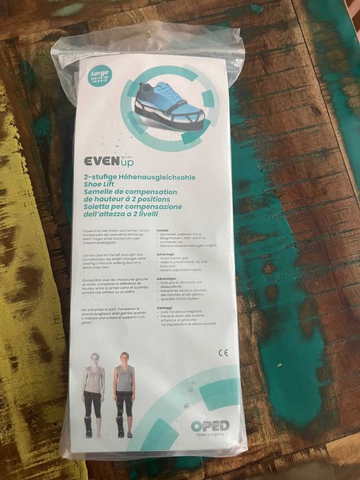 EVENup Shoe Lift OPED — Compensador de altura para bota ortopédica — Tamanho L