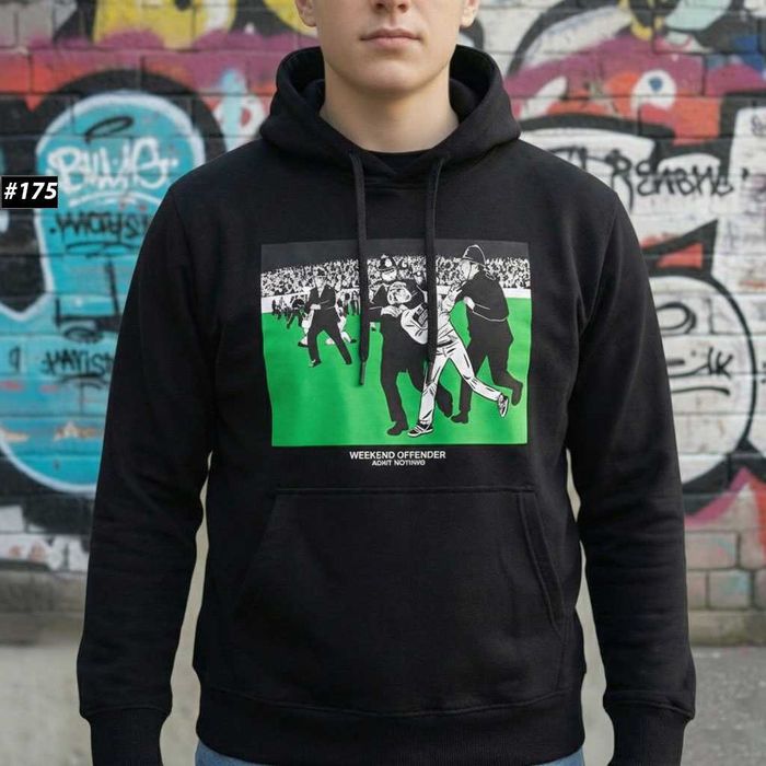 Худи Черное WEEKEND OFFENDER 1312 — Толстовка Кофта Викенд Оффендер — XS/XL