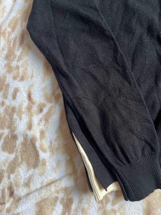 Miu Miu czarny cardigan v-neck Cardigan black white nowy M