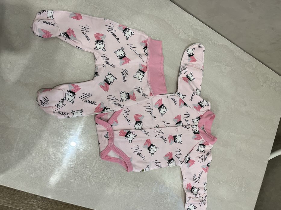 Бодік з довгим рукавчиком та повзунки р. 56-62