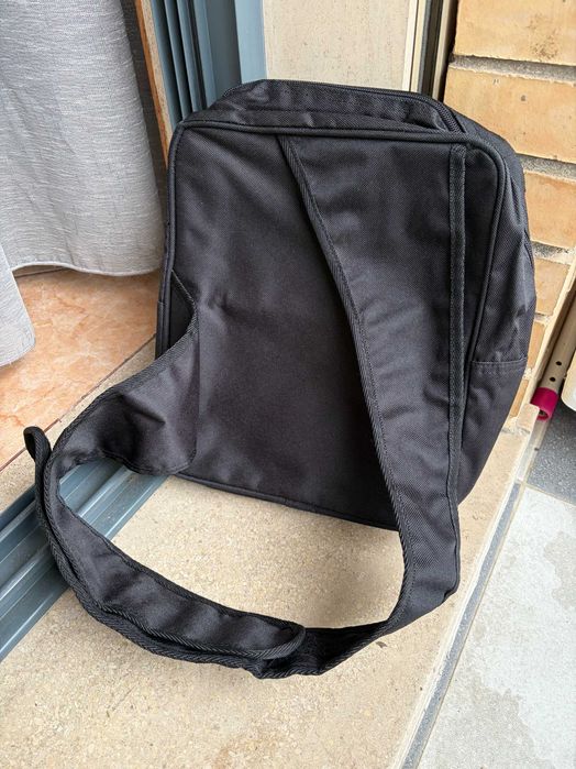 Mochila Preta/Bege "Lotto"