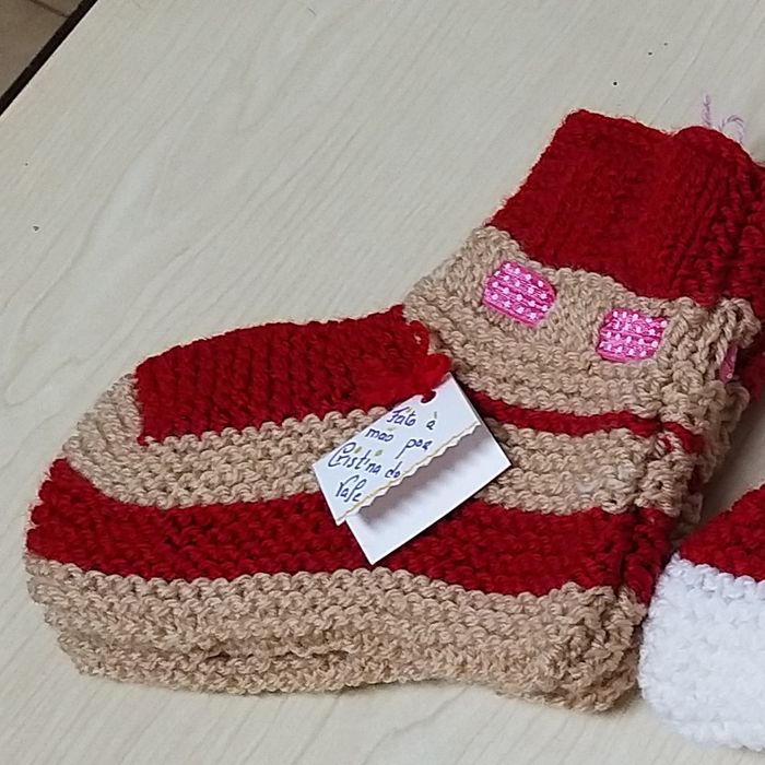 Botas de Lã Para Dormir.