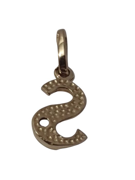 Złota  Zawieszka  LITERKA " S" 0,6 G 585