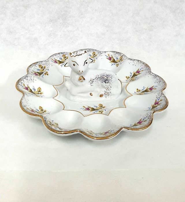 Porcelanowy talerz na jajka Chodzież