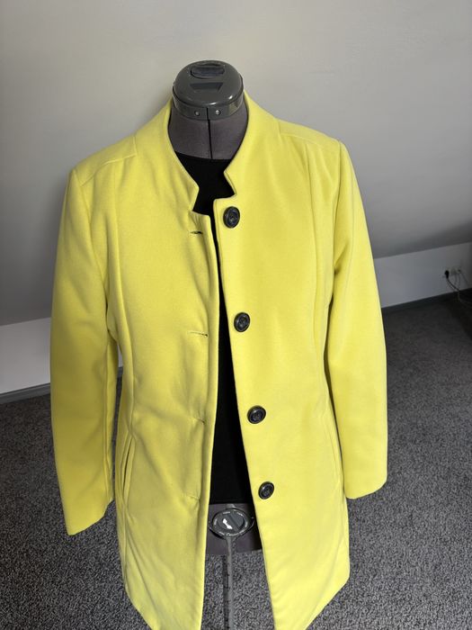 M&S płaszcz żółty cytrynowy limonka 38 40