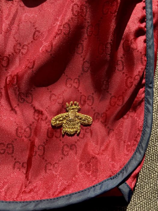 Szorty Gucci Boxer GG Monogram Nylon Bee Patch