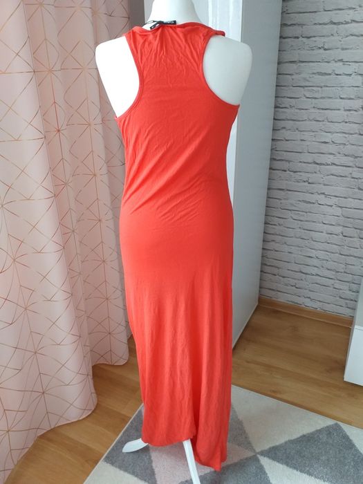 Nowa długa sukienka z jerseyu Mango r.M