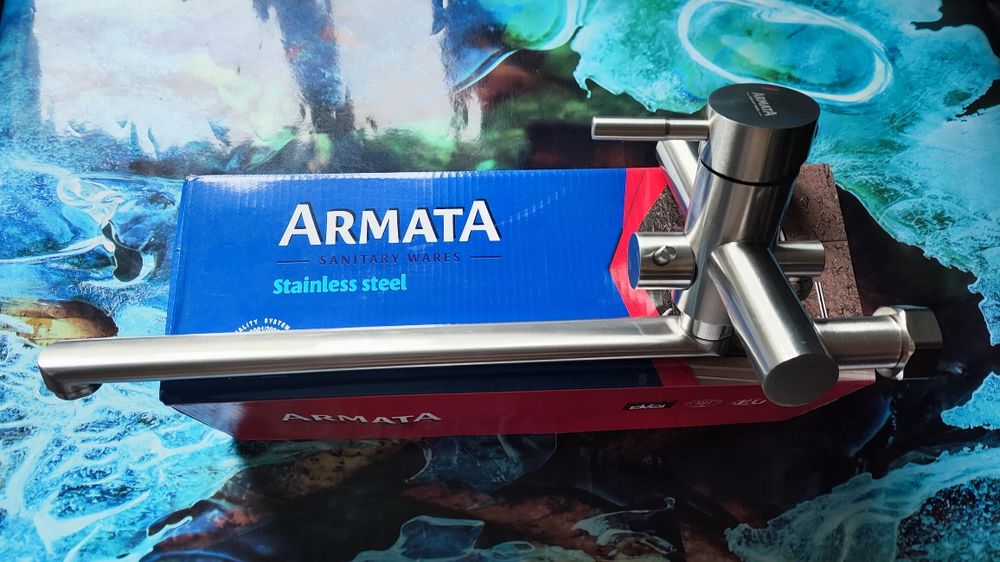 Смеситель для ванны из нержавеющий стали ARMATA SUS-006 (EURO)