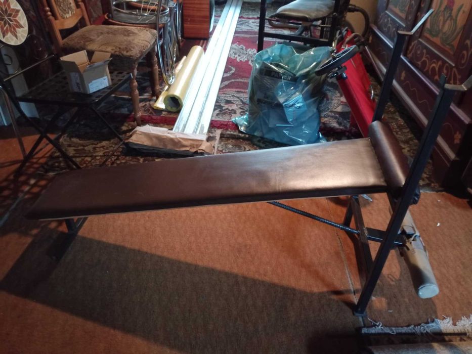 Ławka do ćwiczeń, do brzuszków, sztanga