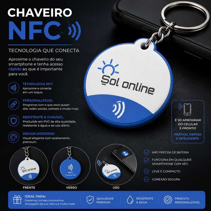 Chaveiro NFC para empresas