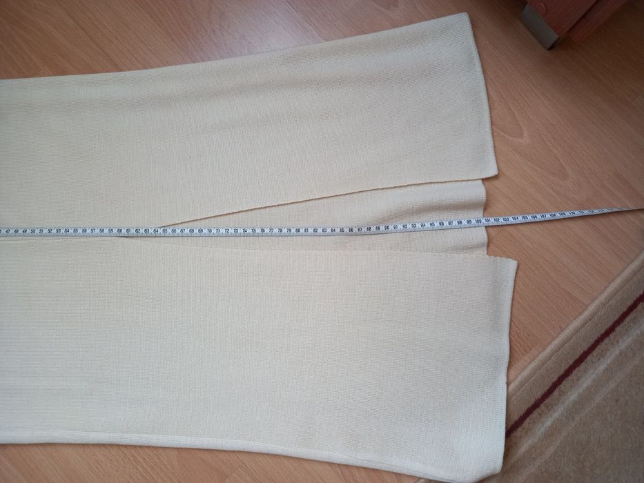 Garsonka spódnica komplet 40 42 L XL ecree wanilowa kaszmir wełnaAkryl