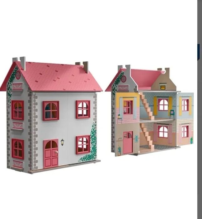 Lidl Playtive duży domek dla lalek nowy różowy