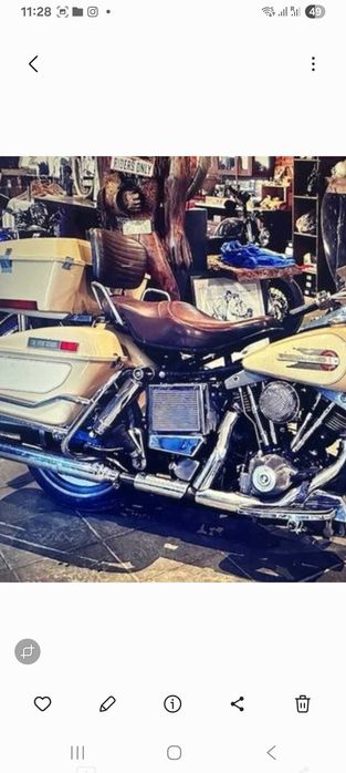 Siedzisko Harley Davidson Shovelhead Duo rok 1977