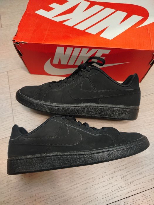 Buty NIKE Cour Royale GS eur 39 24,5 czarne praktycznie nowe. Skóra