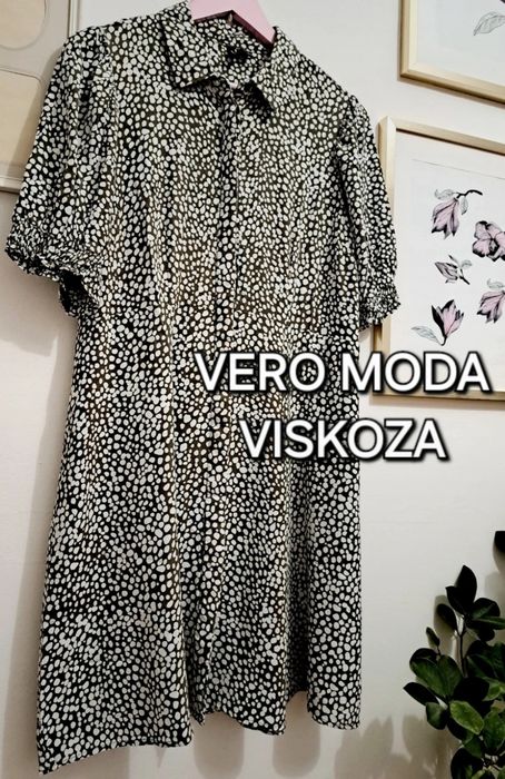 Wiosna lato sukienka z viskozy Vero ModaModa, rozm. XLoda, roxm. 42Y.A