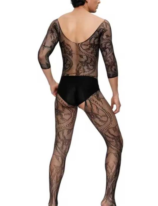MĘSKA seksowna bielizna erotyczna komplet bodystocking