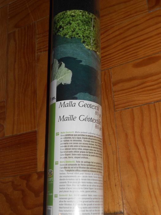 Rolo malha geotextil jardim horta Novo