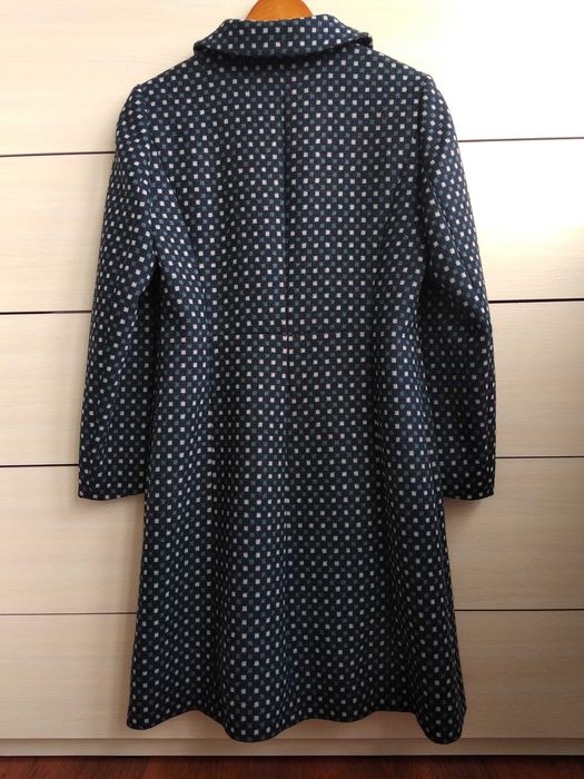 40р. Шерстяное деми пальто, клетка hobbs