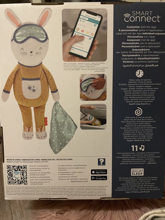 Fisher Price pluszowy kroliczek Usypianka z aplikacja GMN 58