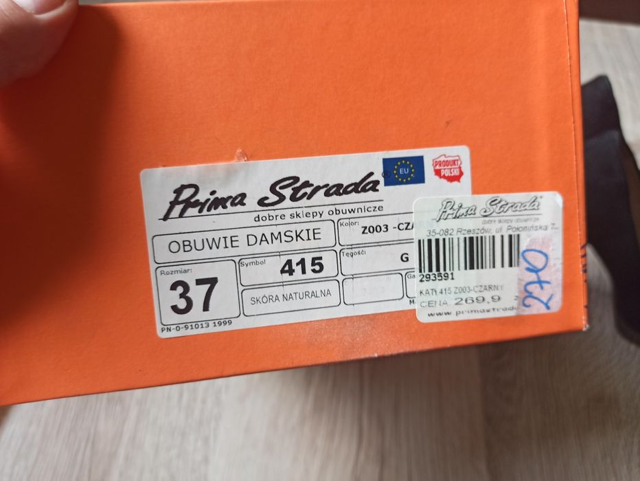 Buty szpilki czółenka platforma skóra Nowe 37