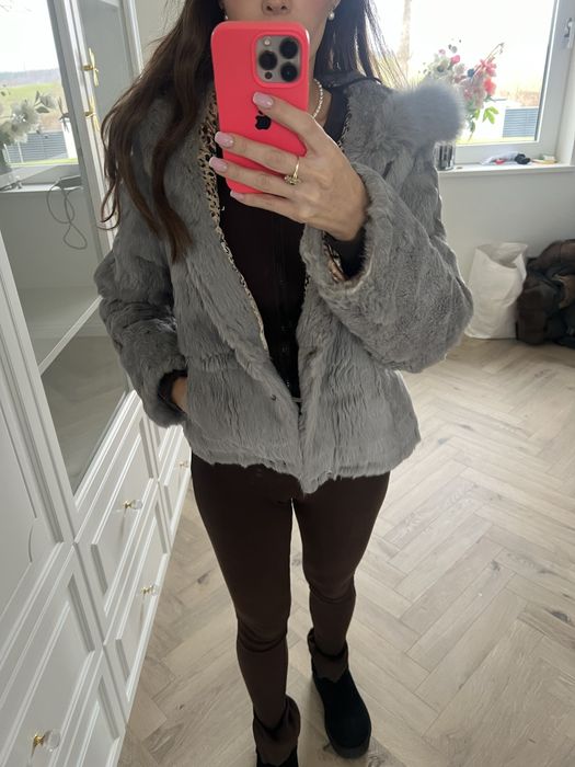 Futerko z królika z kapturem s/m