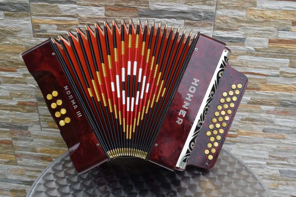 Concertina Hohner 3 Voz. Sol Do Fa