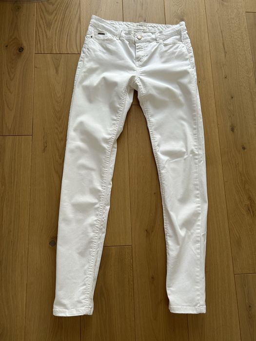 Jeansy skinny białe Stradivarius roz 36