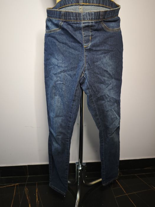 Jeansy rurki jeggings z wysokim stanem gumka stretch 36 S C&A