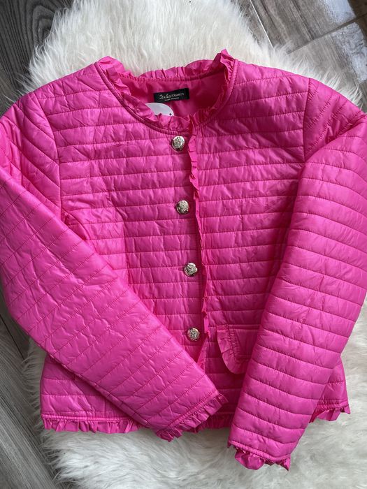 Kurtka pikowana fuksja