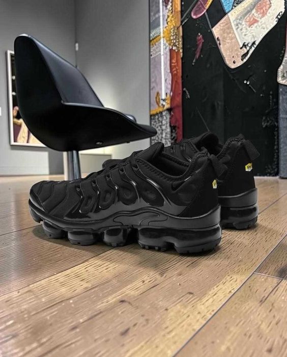 (БЕЗ ПЕРЕДОПЛАТИ) 36 - 40 Nike Air VaporMax Plus Triple Black Найк Аир Вапорма