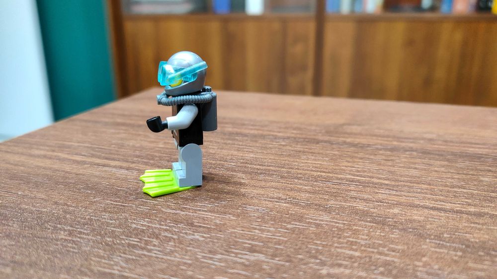 LEGO City Nurek - cty0257 (Diver - Wide Grin)