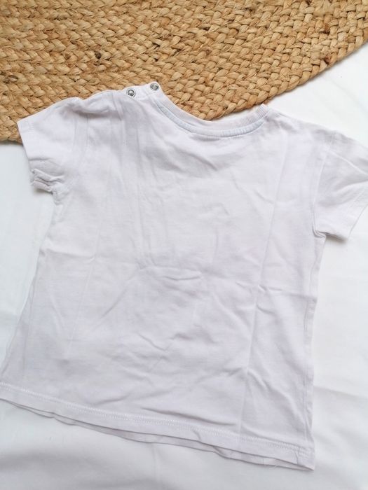 T-shirt Branca "Go outside" de Bebé