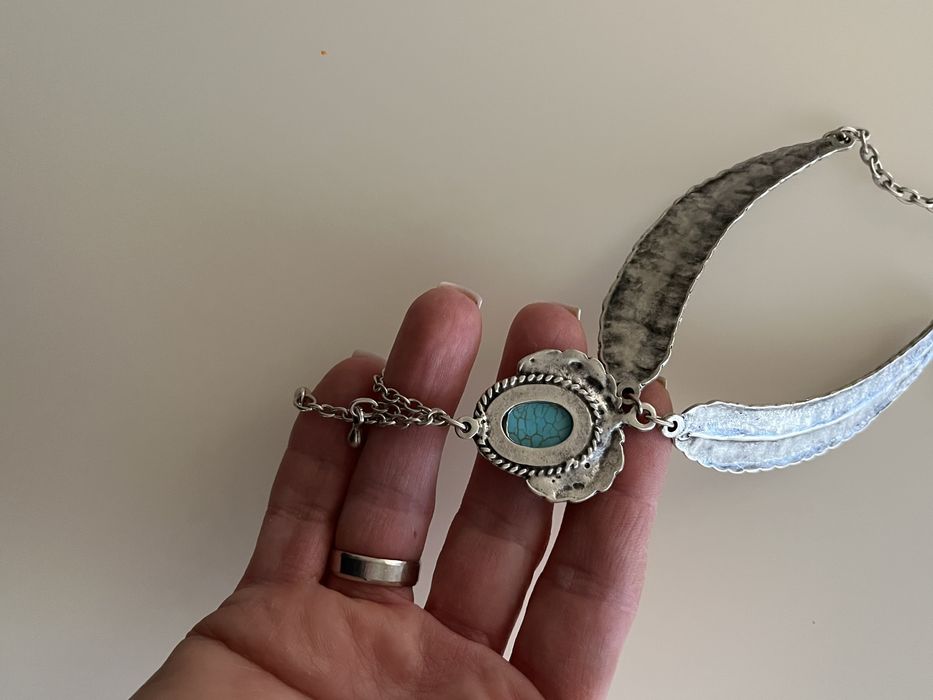 Колье срібло бірюза