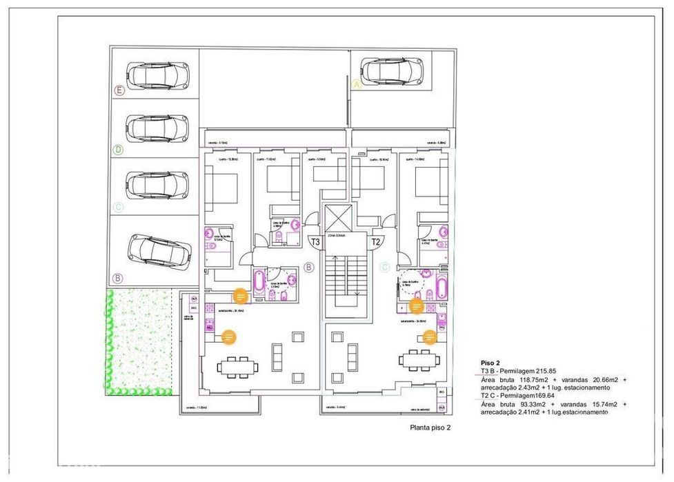 Apartamento T3 em Mexilhoeira Grande de 118,00 m2